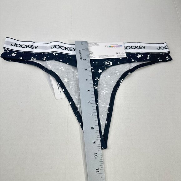Jockey Women's Size Large Panty Thong Essentials Celestial Black New With Tags - Picture 11 of 11